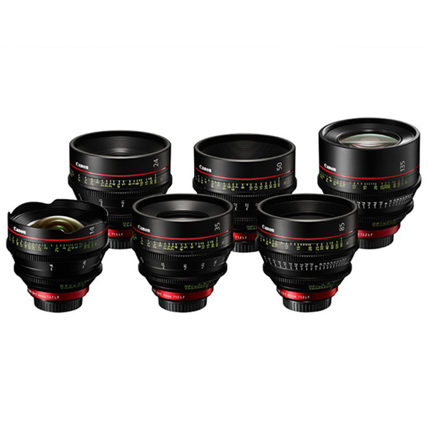 Kit Cine Lens Canon 14, 24, 35, 50, 85, 135